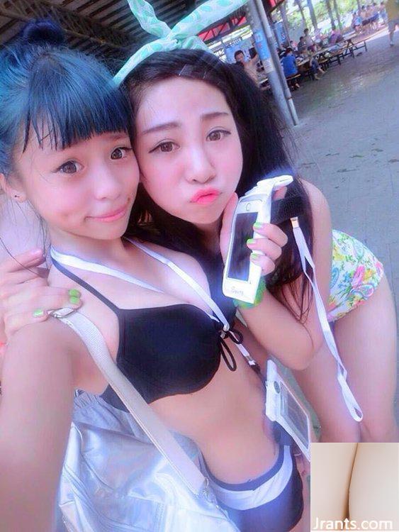 Lớp yoga bikini trong khu rừng tươi tốt, cô nàng ngư dân nhỏ gợi cảm Cinderellax Gao Zini (25P) - Ảnh 25