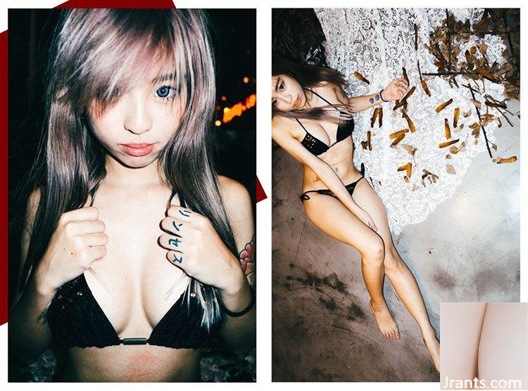 Lớp yoga bikini trong khu rừng tươi tốt, cô nàng ngư dân nhỏ gợi cảm Cinderellax Gao Zini (25P) - Ảnh 4