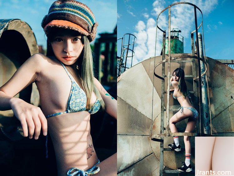 Lớp yoga bikini trong khu rừng tươi tốt, cô nàng ngư dân nhỏ gợi cảm Cinderellax Gao Zini (25P) - Ảnh 6