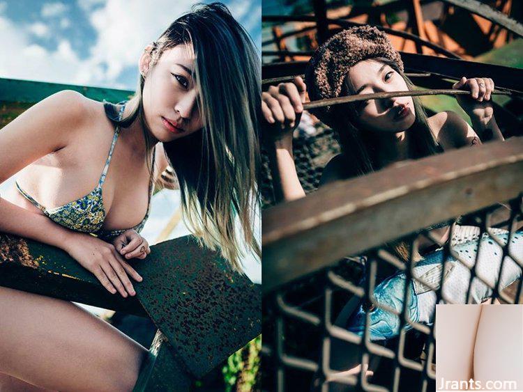 Lớp yoga bikini trong khu rừng tươi tốt, cô nàng ngư dân nhỏ gợi cảm Cinderellax Gao Zini (25P) - Ảnh 7