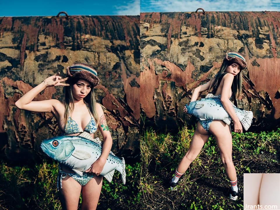 Lớp yoga bikini trong khu rừng tươi tốt, cô nàng ngư dân nhỏ gợi cảm Cinderellax Gao Zini (25P) - Ảnh 8