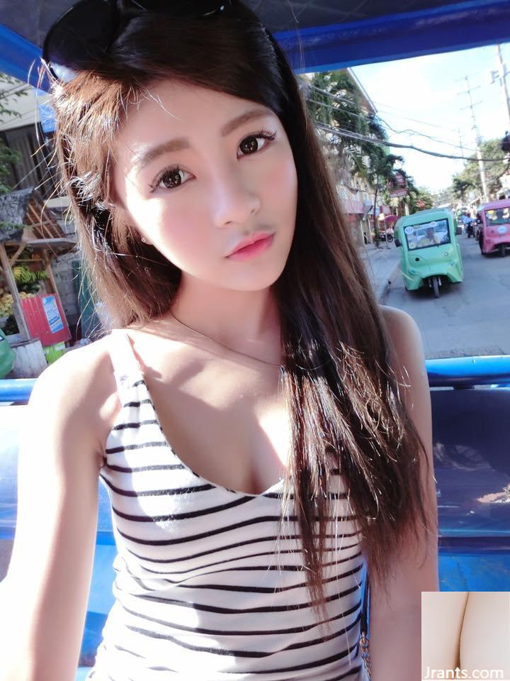 ~Momo Maomao~Kenting mặc bộ bikini trắng khoét lỗ nắng và bắt mắt - Ảnh 12