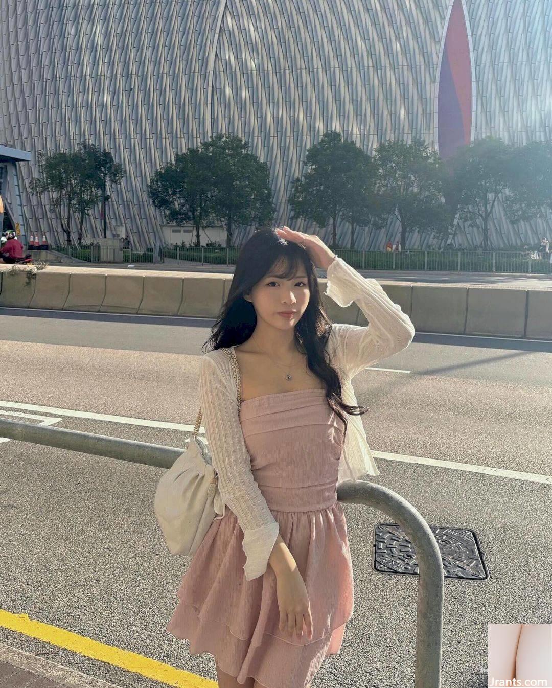 Sinyu, một cô gái xinh đẹp đến từ Hong Kong, có khí chất ngọt ngào khi chụp ảnh trên biển, hóa ra dáng người của cô đã bị che khuất. - Ảnh 10