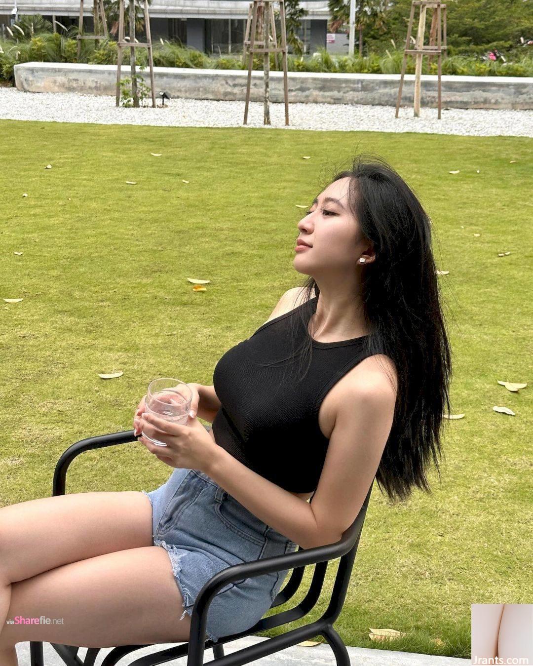 JV Chua, một cô gái xinh đẹp đến từ Malaysia, có khuôn mặt ngọt ngào, đôi chân cao và đường cong dài, tỷ lệ hoàn hảo và khá quyến rũ. - Ảnh 2