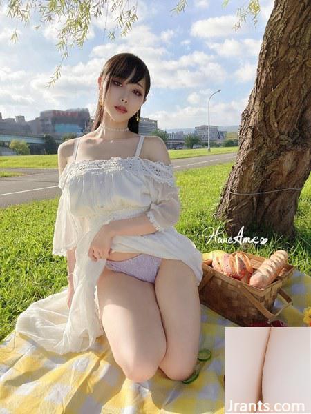 (Thu thập trực tuyến) Cô gái phúc lợi HaneAme “Dã ngoại mùa hè” Độc quyền VIP (49P) - Ảnh 22