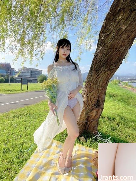 (Thu thập trực tuyến) Cô gái phúc lợi HaneAme “Dã ngoại mùa hè” Độc quyền VIP (49P) - Ảnh 44