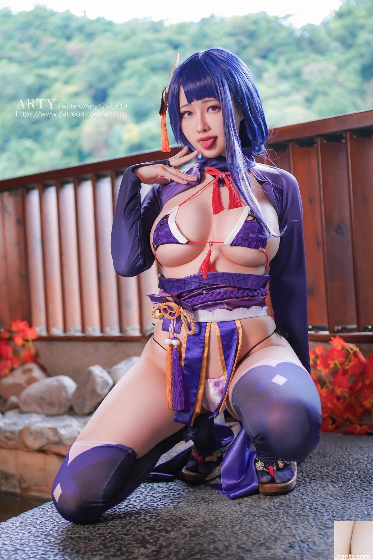 Arty Cosplay Genshin Raiden Den Shogun (64P) - Ảnh 7