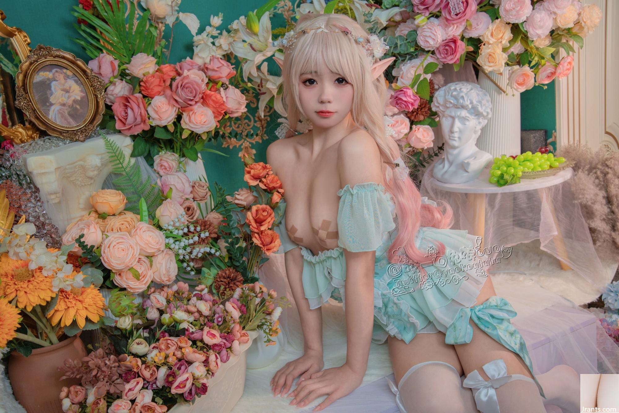 Hãy cắn một miếng cô gái thỏ ovo # Chú thỏ bánh bao dính – Phòng hoa bí mật của công chúa và hạt đậu (33P) - Ảnh 10