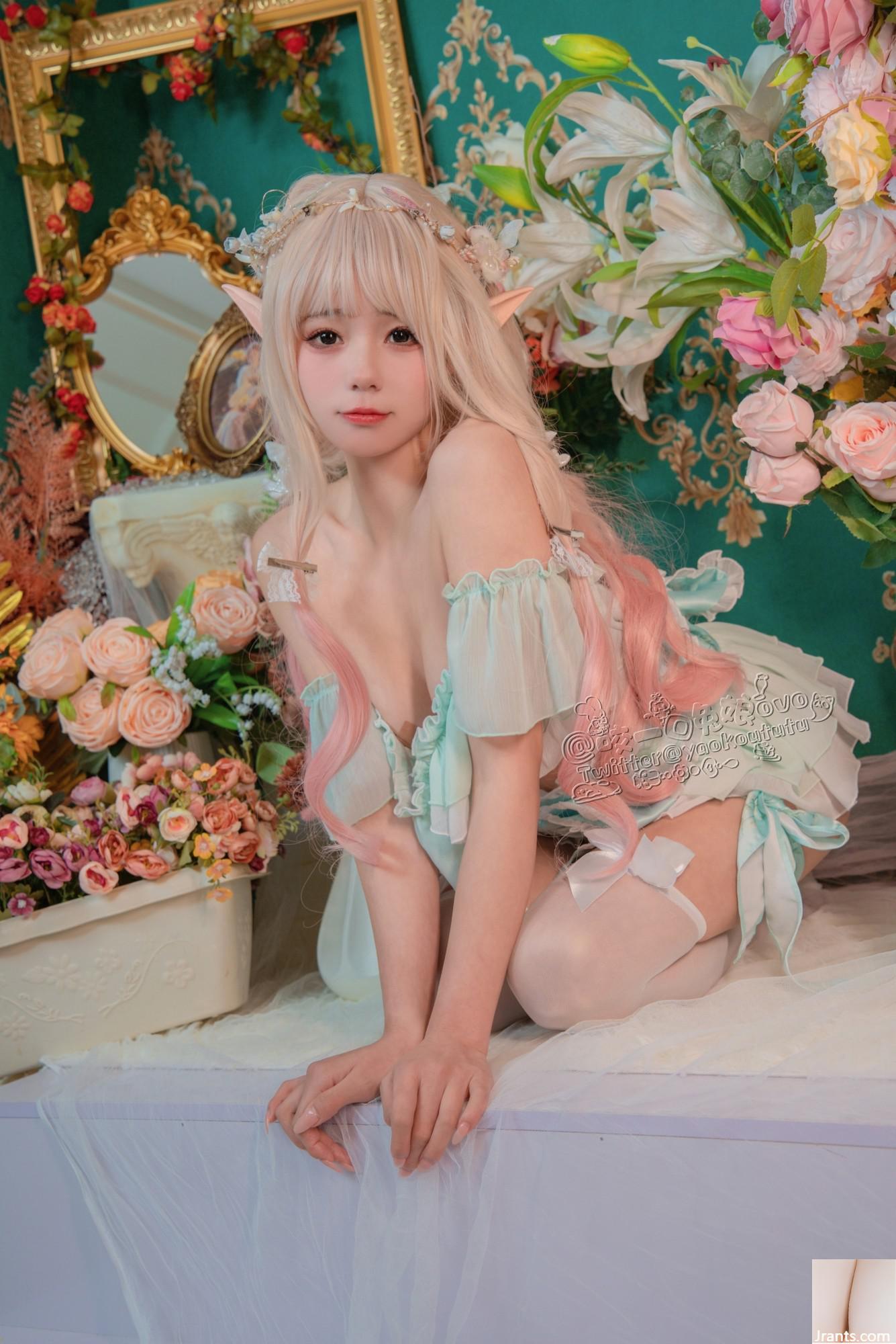 Hãy cắn một miếng cô gái thỏ ovo # Chú thỏ bánh bao dính – Phòng hoa bí mật của công chúa và hạt đậu (33P) - Ảnh 16