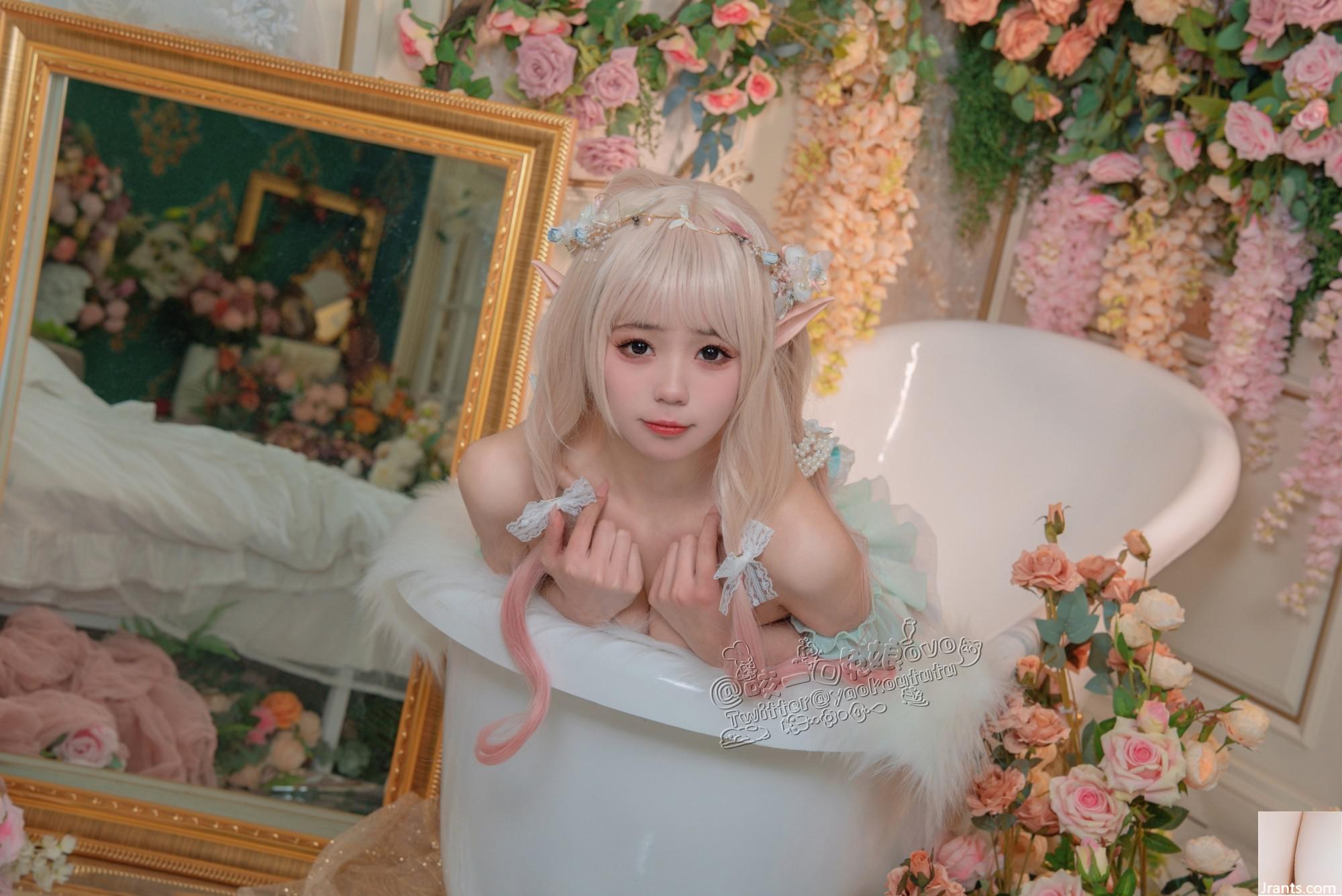 Hãy cắn một miếng cô gái thỏ ovo # Chú thỏ bánh bao dính – Phòng hoa bí mật của công chúa và hạt đậu (33P) - Ảnh 25