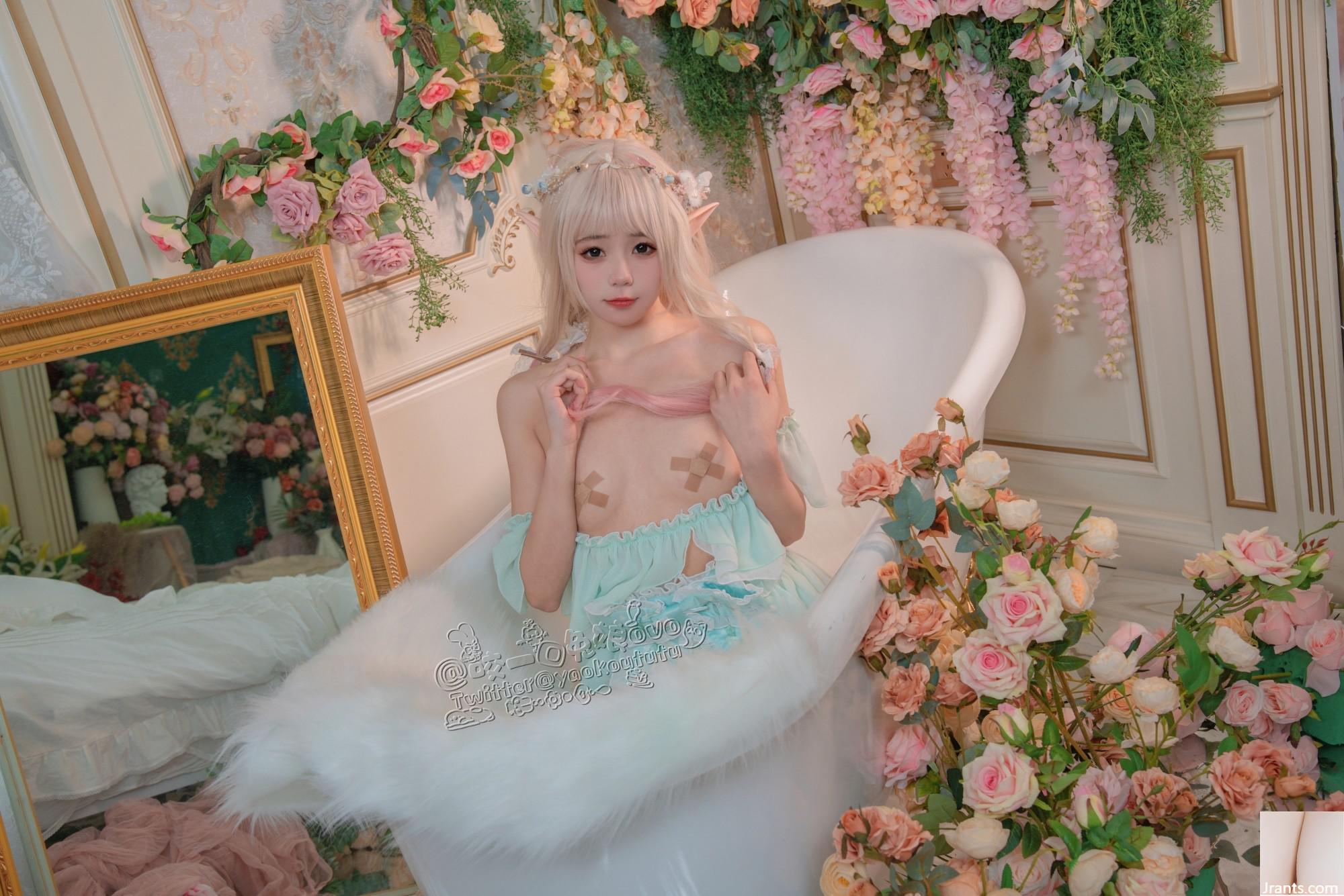 Hãy cắn một miếng cô gái thỏ ovo # Chú thỏ bánh bao dính – Phòng hoa bí mật của công chúa và hạt đậu (33P) - Ảnh 26