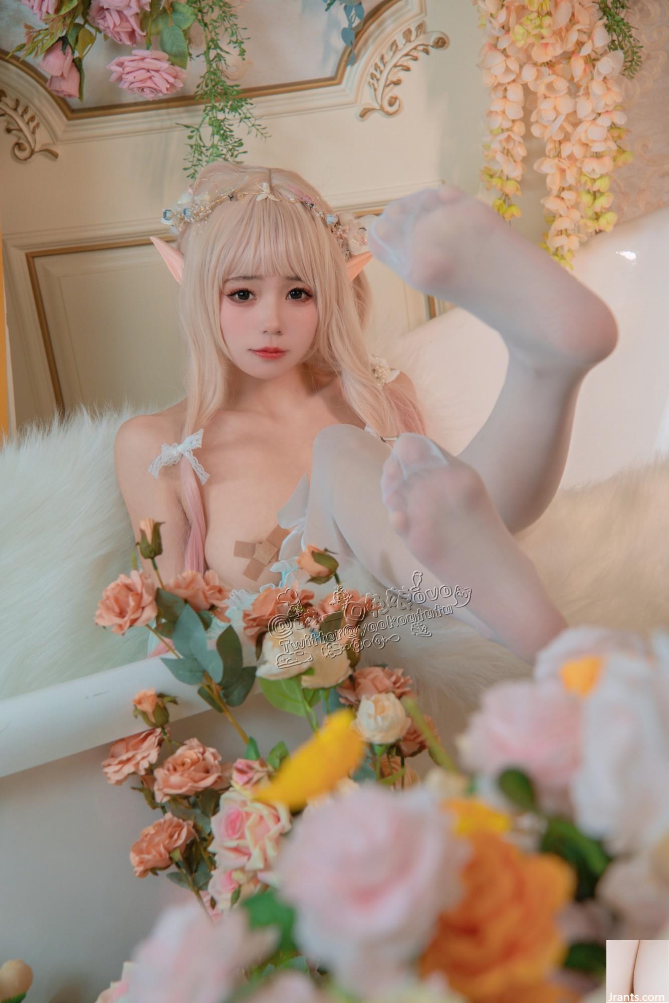 Hãy cắn một miếng cô gái thỏ ovo # Chú thỏ bánh bao dính – Phòng hoa bí mật của công chúa và hạt đậu (33P) - Ảnh 33