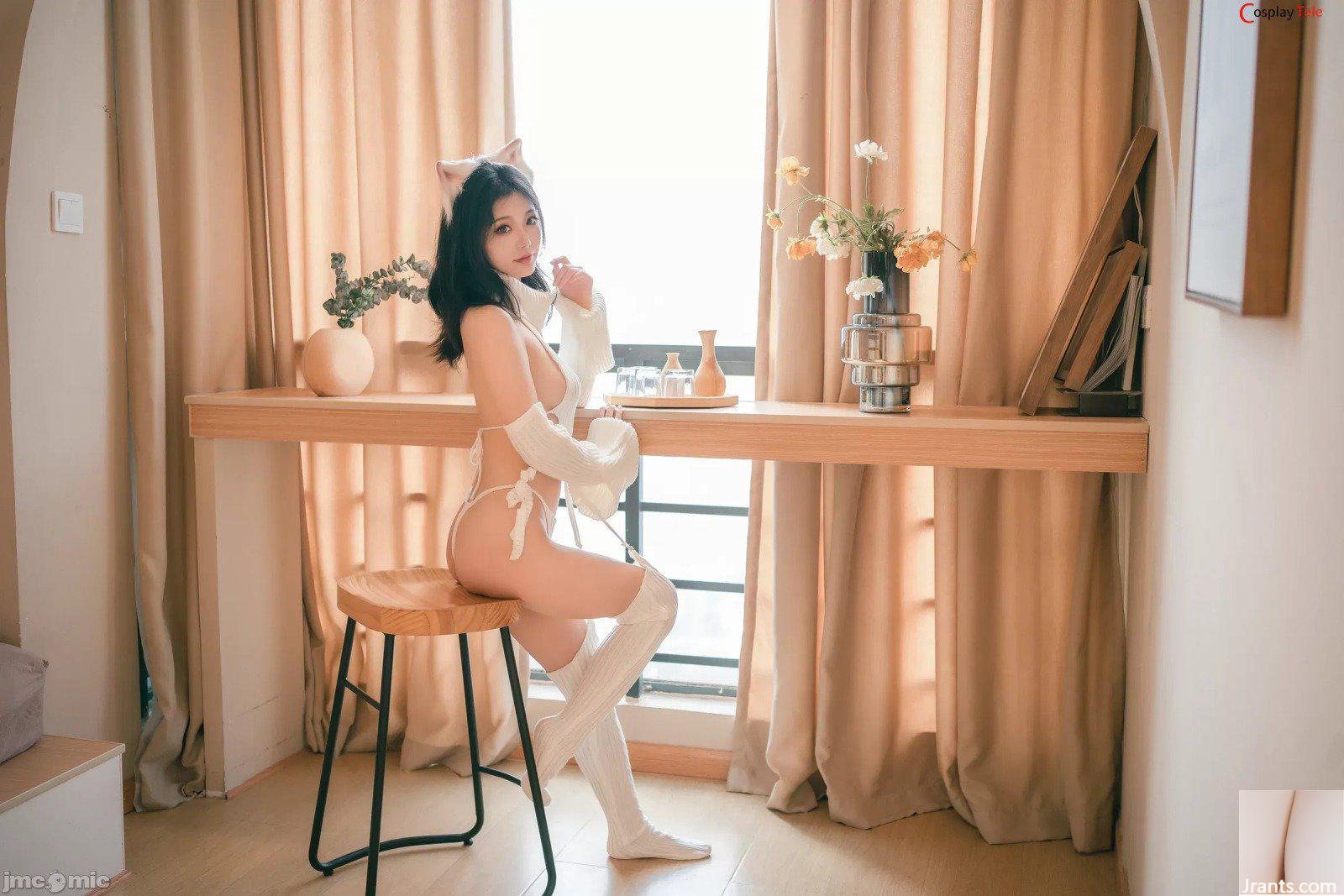 Taoliangazhai (taoliangazhai) – Áo len trắng (65P) - Ảnh 48