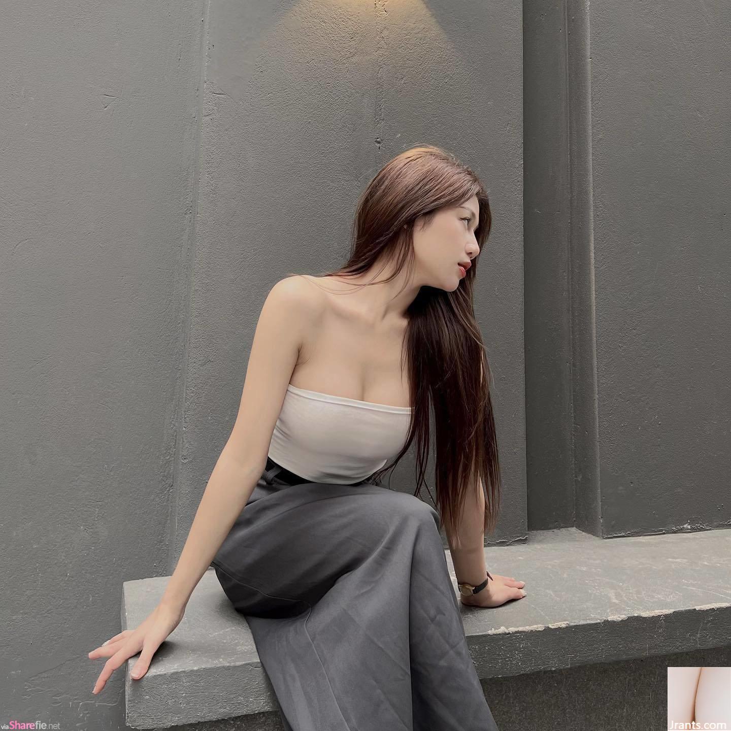 Cô gái cao ráo xinh đẹp với những đường cong cắt thấp hoàn hảo - Ảnh 2