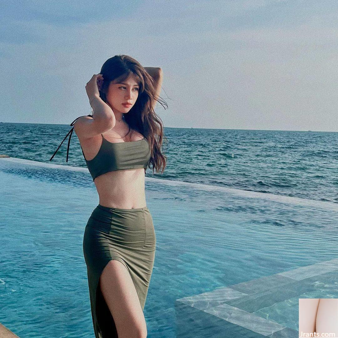 Cô gái cao ráo xinh đẹp với những đường cong cắt thấp hoàn hảo - Ảnh 4