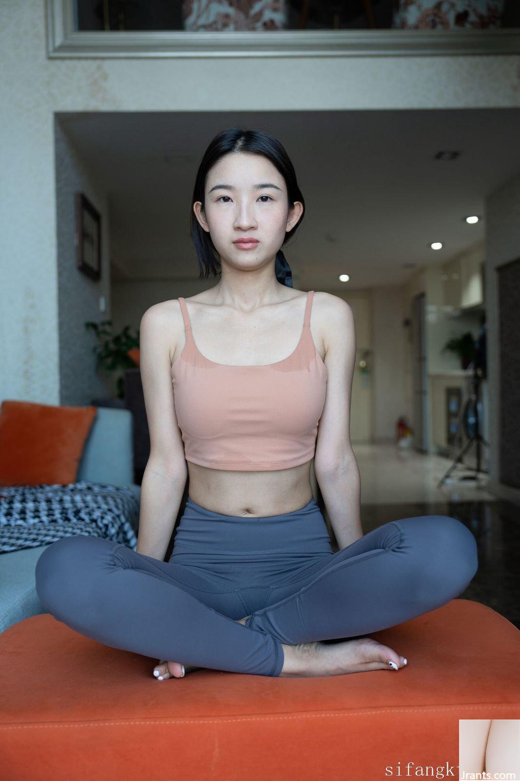 Bản ghi đầy đủ về cảnh chụp hình yoga ngượng ngùng của người mẫu Trung Quốc phiên bản nâng cao-03 (100P) - Ảnh 16