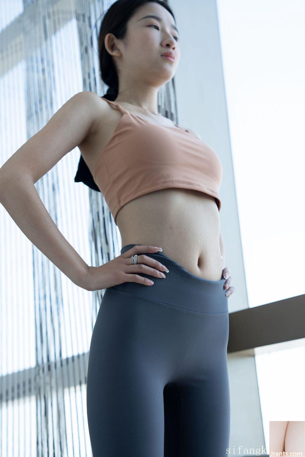 Bản ghi đầy đủ về cảnh chụp hình yoga đẹp nhút nhát của người mẫu Trung Quốc-Phiên bản nâng cao-02 (100P) - Ảnh 7