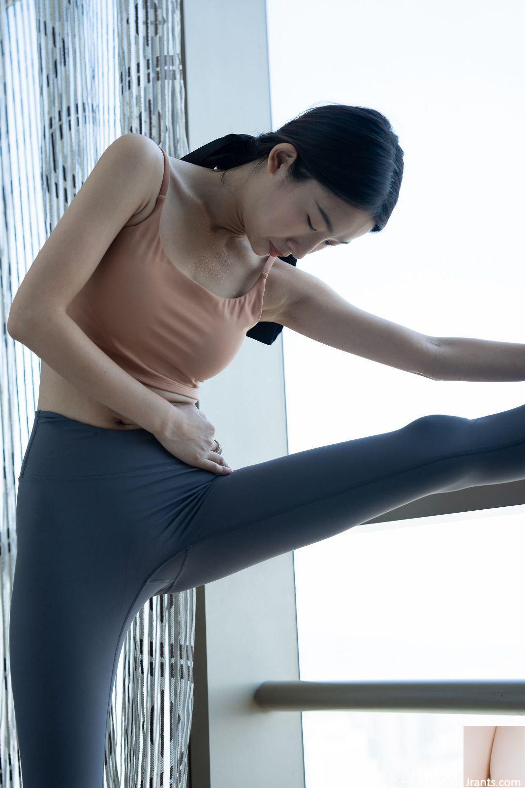 Bản ghi đầy đủ về cảnh chụp hình yoga đẹp nhút nhát của người mẫu Trung Quốc-Phiên bản nâng cao-02 (100P) - Ảnh 8