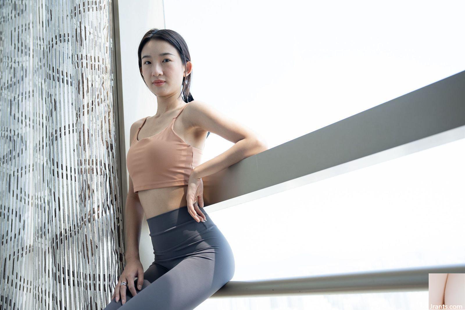 Bản ghi đầy đủ về cảnh chụp hình yoga đẹp nhút nhát của người mẫu Trung Quốc-Phiên bản nâng cao-02 (100P) - Ảnh 3