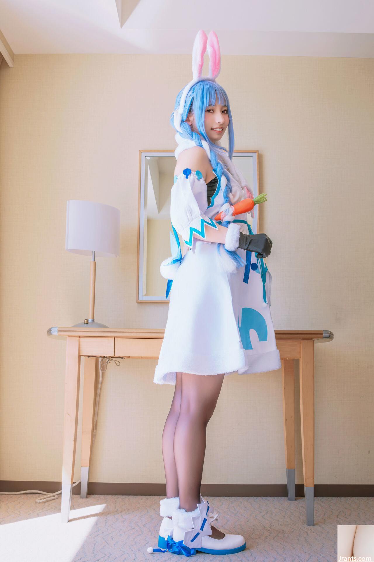 Thỏ siêu dễ thương đẳng cấp thần tượng Một cô gái xinh đẹp tên Pekora có làn da bè và chiếc nhẫn tử thần mù quáng! ! tinh dịch - Ảnh 10