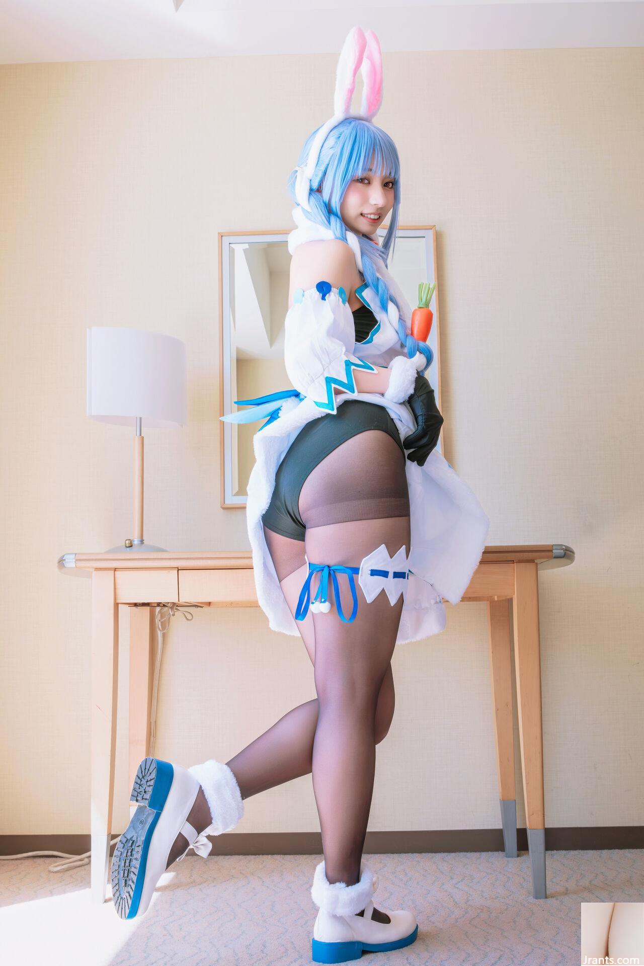 Thỏ siêu dễ thương đẳng cấp thần tượng Một cô gái xinh đẹp tên Pekora có làn da bè và chiếc nhẫn tử thần mù quáng! ! tinh dịch - Ảnh 11