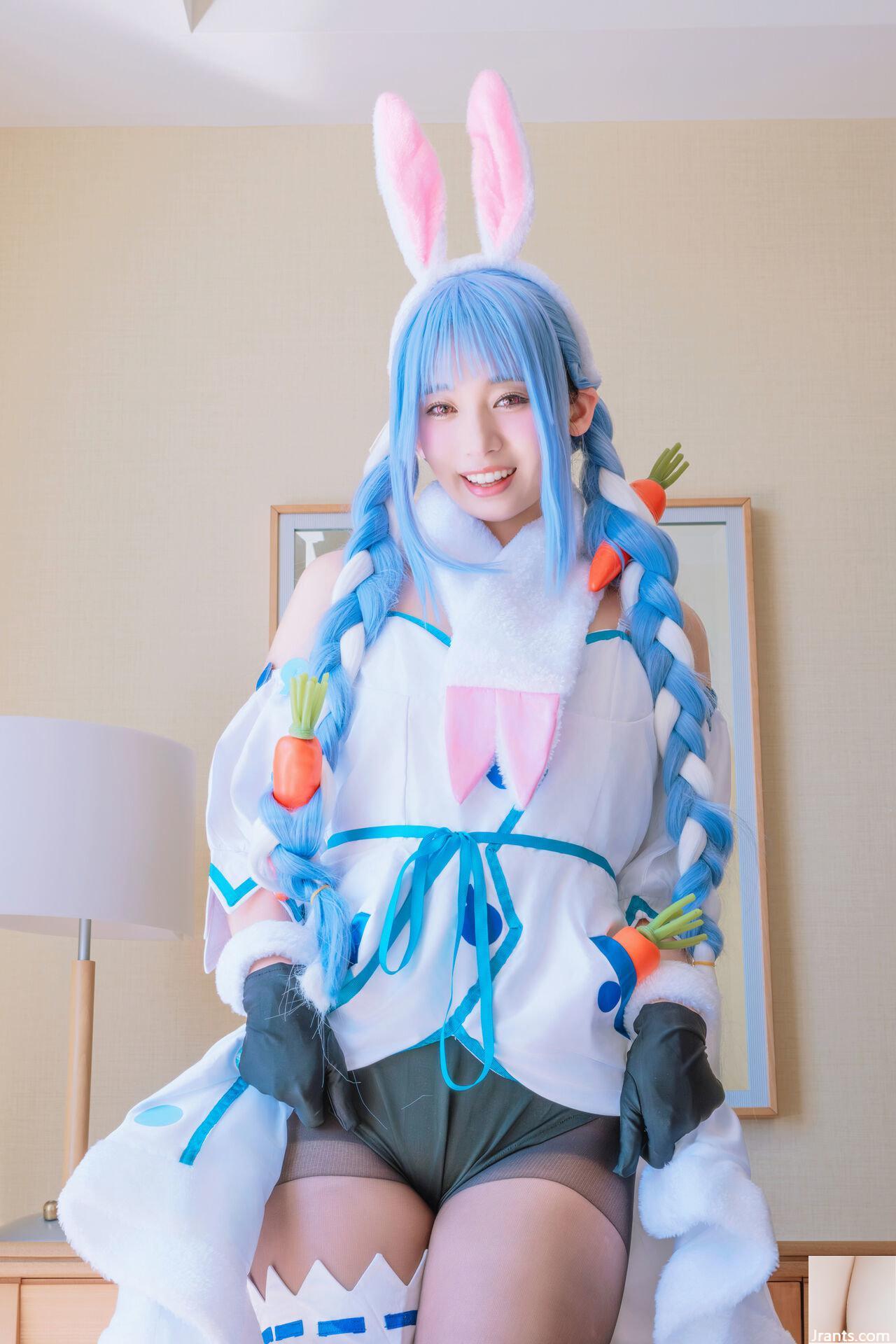 Thỏ siêu dễ thương đẳng cấp thần tượng Một cô gái xinh đẹp tên Pekora có làn da bè và chiếc nhẫn tử thần mù quáng! ! tinh dịch - Ảnh 14