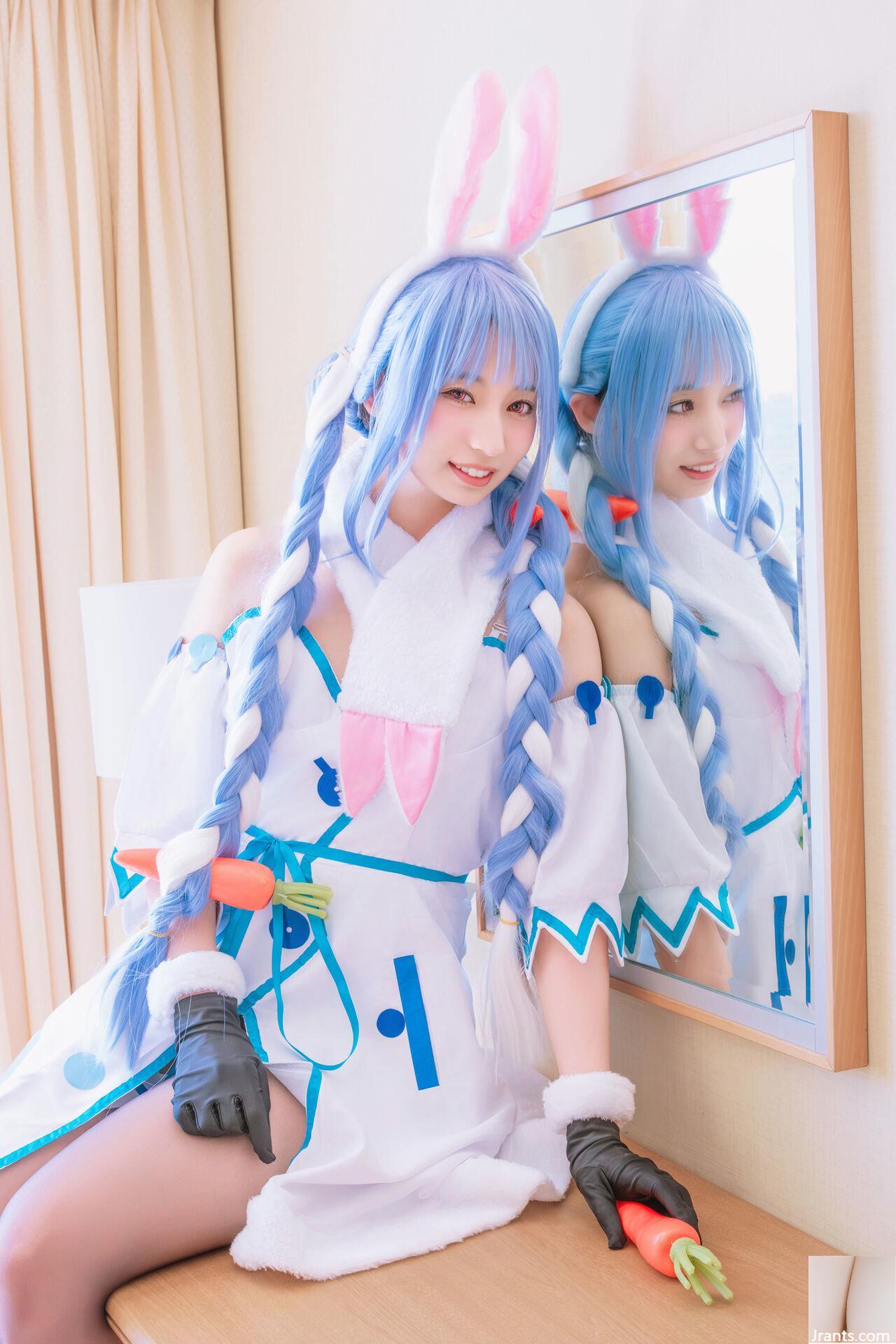 Thỏ siêu dễ thương đẳng cấp thần tượng Một cô gái xinh đẹp tên Pekora có làn da bè và chiếc nhẫn tử thần mù quáng! ! tinh dịch - Ảnh 19