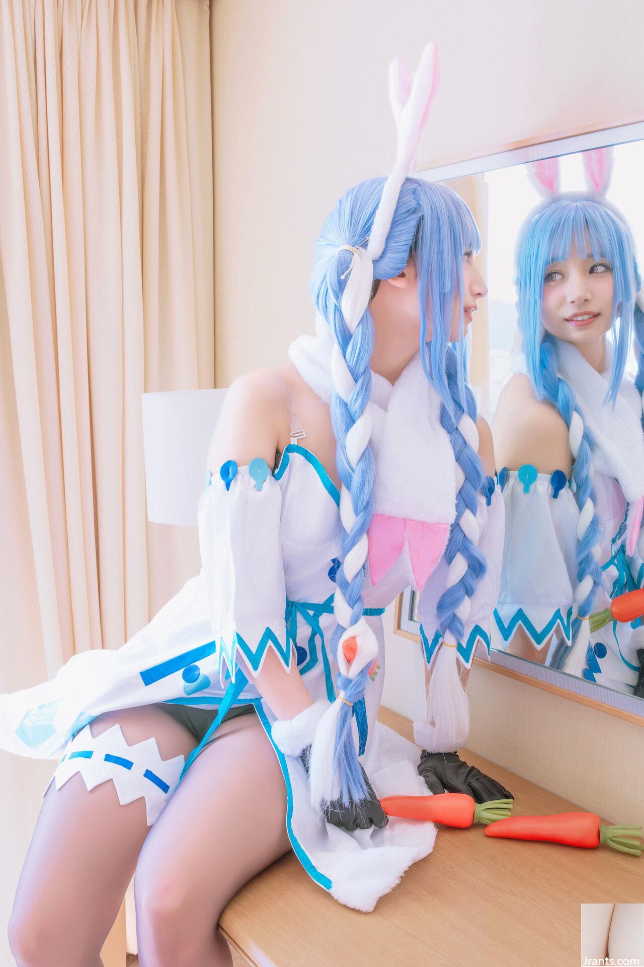 Thỏ siêu dễ thương đẳng cấp thần tượng Một cô gái xinh đẹp tên Pekora có làn da bè và chiếc nhẫn tử thần mù quáng! ! tinh dịch - Ảnh 22