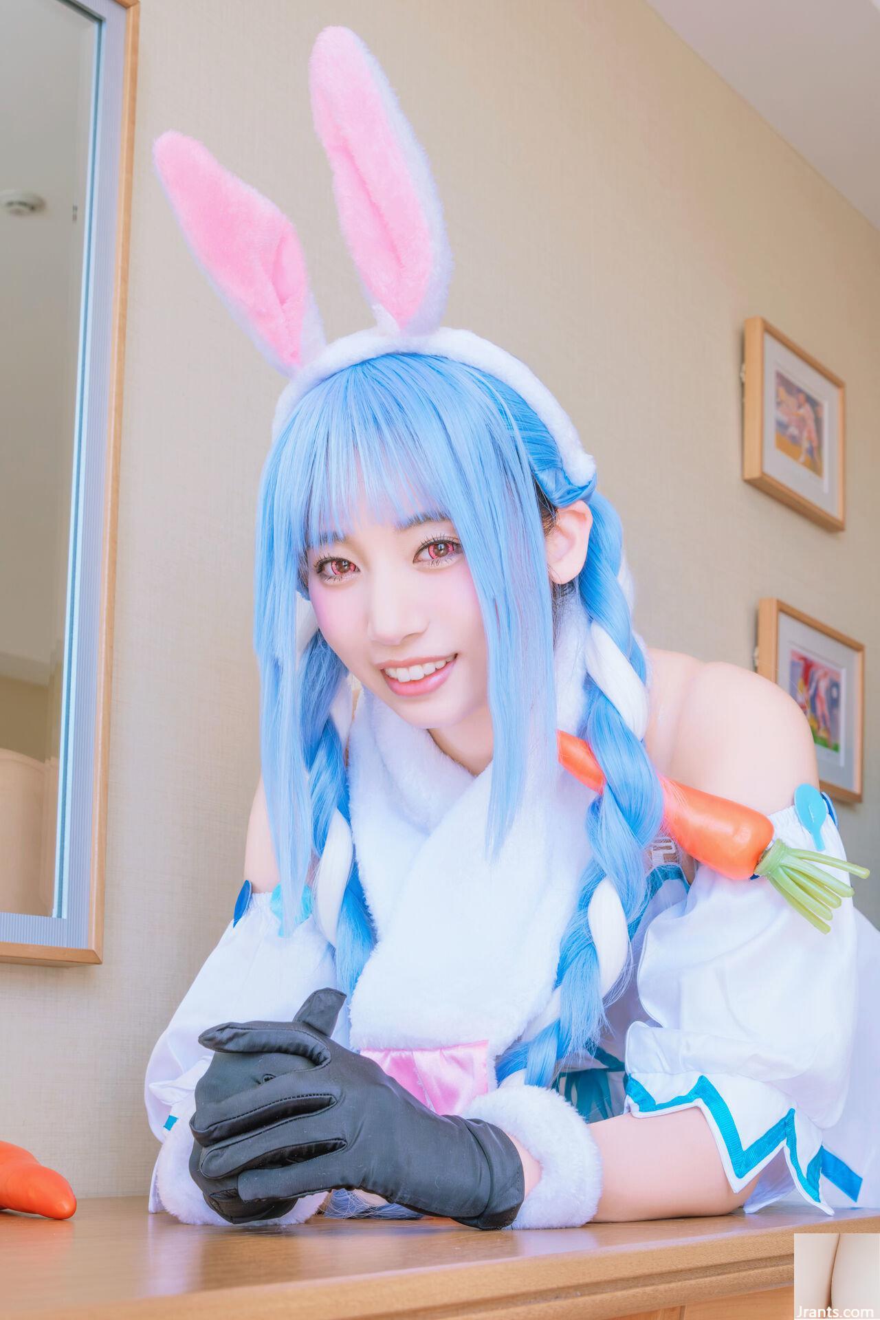 Thỏ siêu dễ thương đẳng cấp thần tượng Một cô gái xinh đẹp tên Pekora có làn da bè và chiếc nhẫn tử thần mù quáng! ! tinh dịch - Ảnh 23