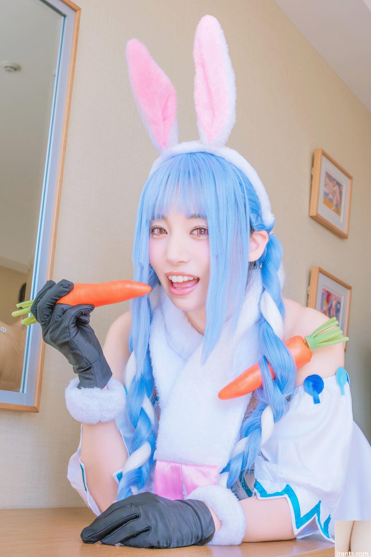 Thỏ siêu dễ thương đẳng cấp thần tượng Một cô gái xinh đẹp tên Pekora có làn da bè và chiếc nhẫn tử thần mù quáng! ! tinh dịch - Ảnh 24