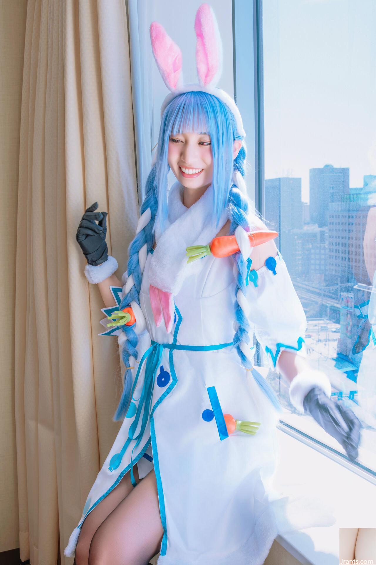 Thỏ siêu dễ thương đẳng cấp thần tượng Một cô gái xinh đẹp tên Pekora có làn da bè và chiếc nhẫn tử thần mù quáng! ! tinh dịch - Ảnh 30