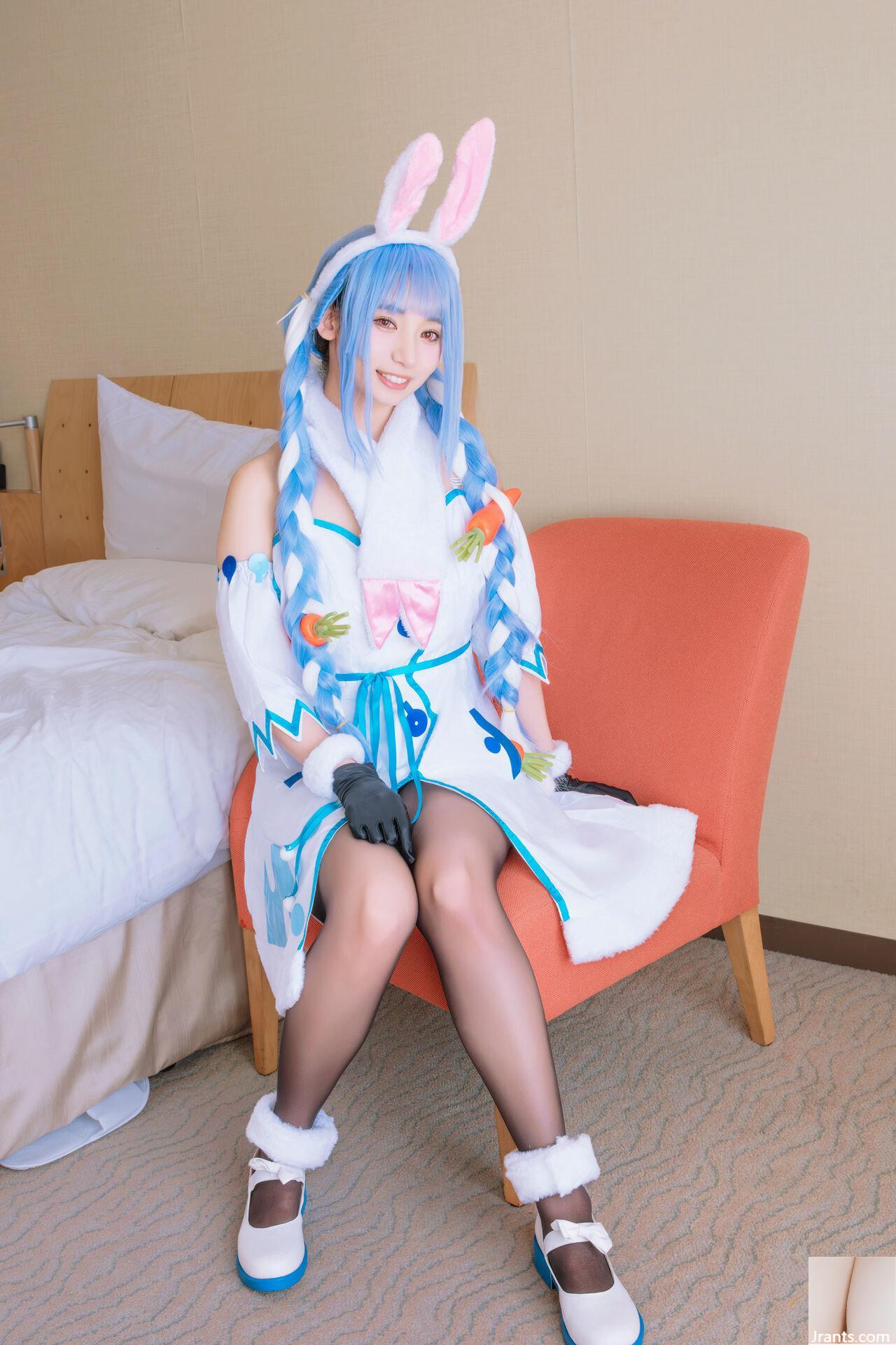 Thỏ siêu dễ thương đẳng cấp thần tượng Một cô gái xinh đẹp tên Pekora có làn da bè và chiếc nhẫn tử thần mù quáng! ! tinh dịch - Ảnh 33