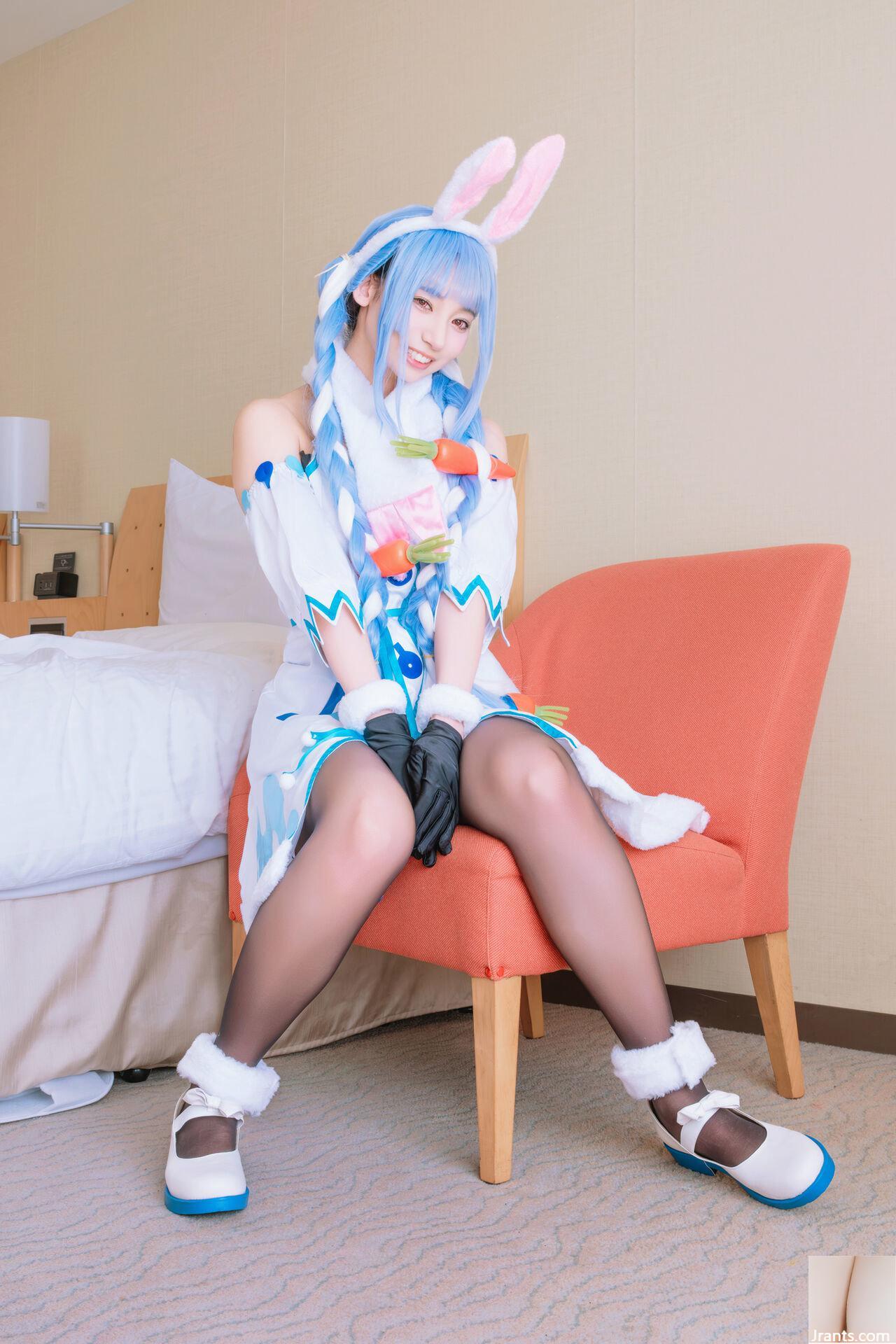 Thỏ siêu dễ thương đẳng cấp thần tượng Một cô gái xinh đẹp tên Pekora có làn da bè và chiếc nhẫn tử thần mù quáng! ! tinh dịch - Ảnh 34