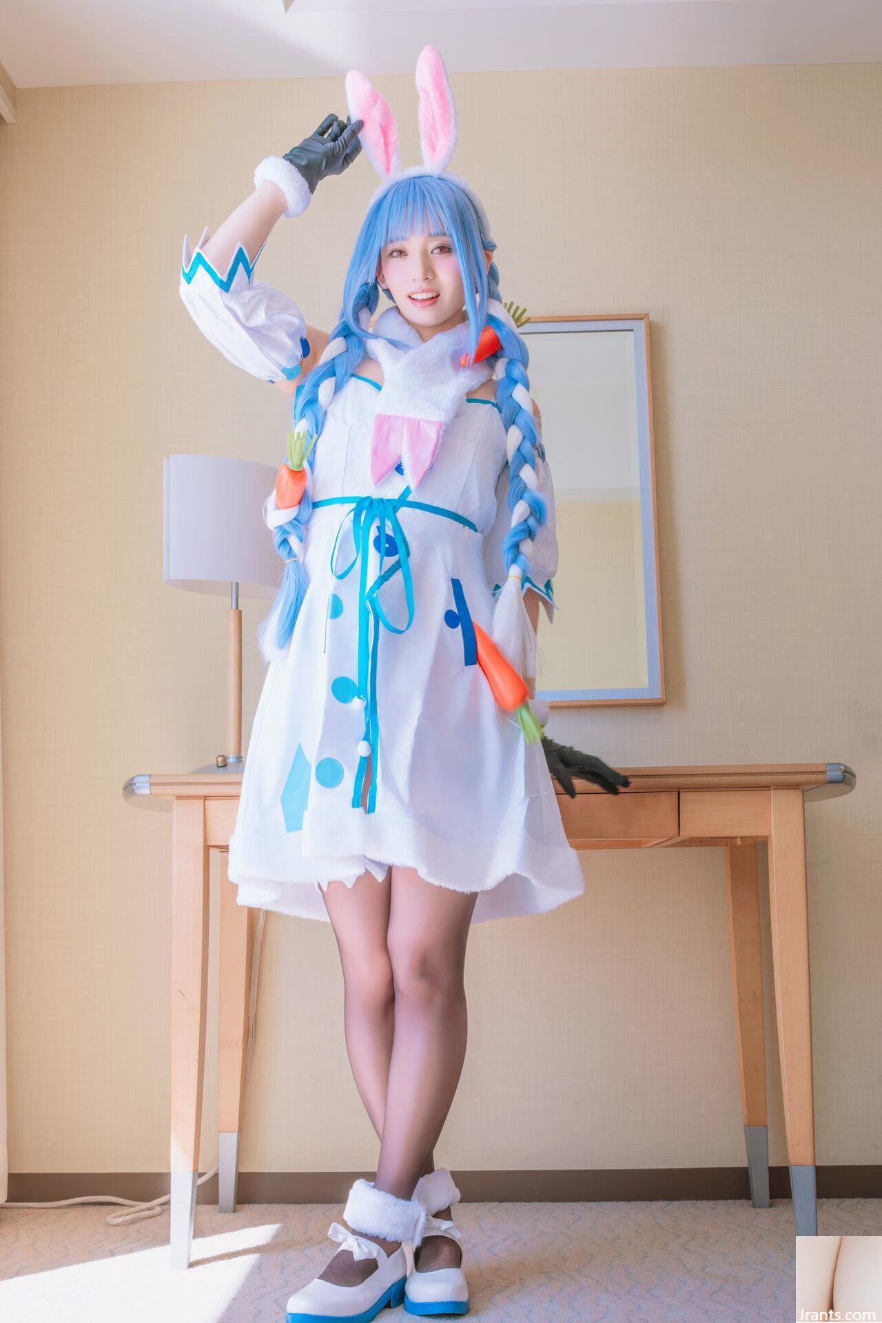 Thỏ siêu dễ thương đẳng cấp thần tượng Một cô gái xinh đẹp tên Pekora có làn da bè và chiếc nhẫn tử thần mù quáng! ! tinh dịch - Ảnh 4