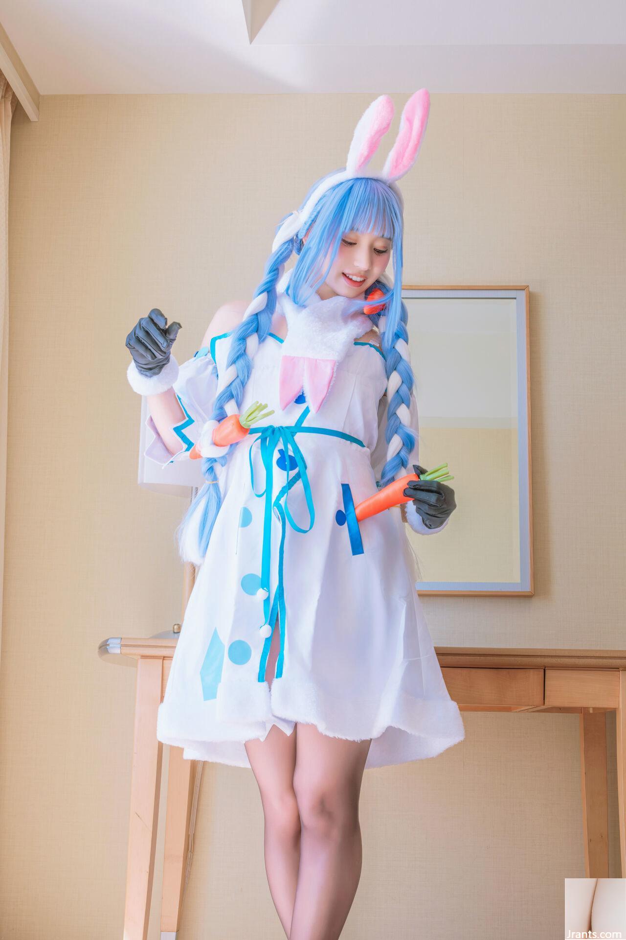 Thỏ siêu dễ thương đẳng cấp thần tượng Một cô gái xinh đẹp tên Pekora có làn da bè và chiếc nhẫn tử thần mù quáng! ! tinh dịch - Ảnh 5