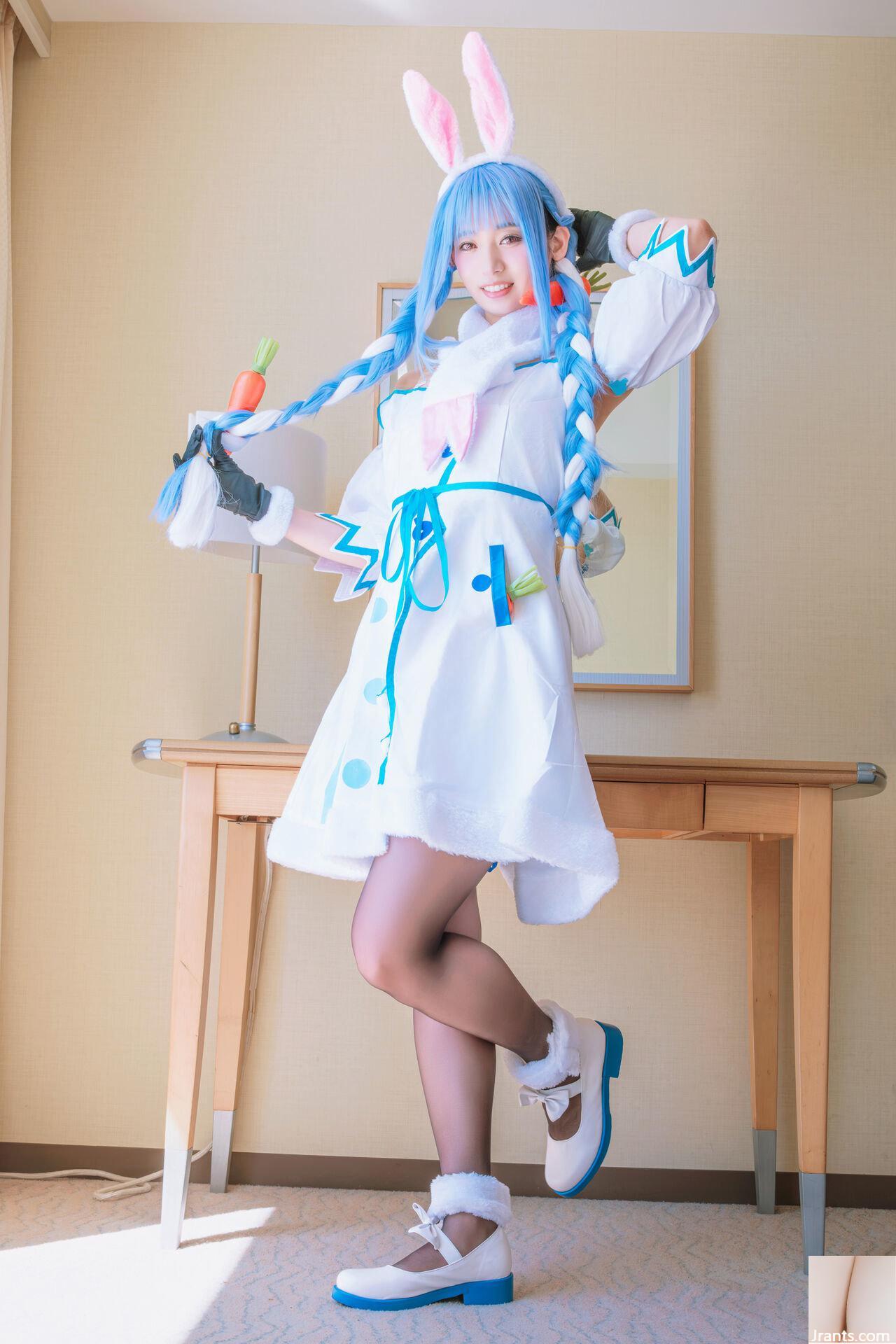 Thỏ siêu dễ thương đẳng cấp thần tượng Một cô gái xinh đẹp tên Pekora có làn da bè và chiếc nhẫn tử thần mù quáng! ! tinh dịch - Ảnh 7