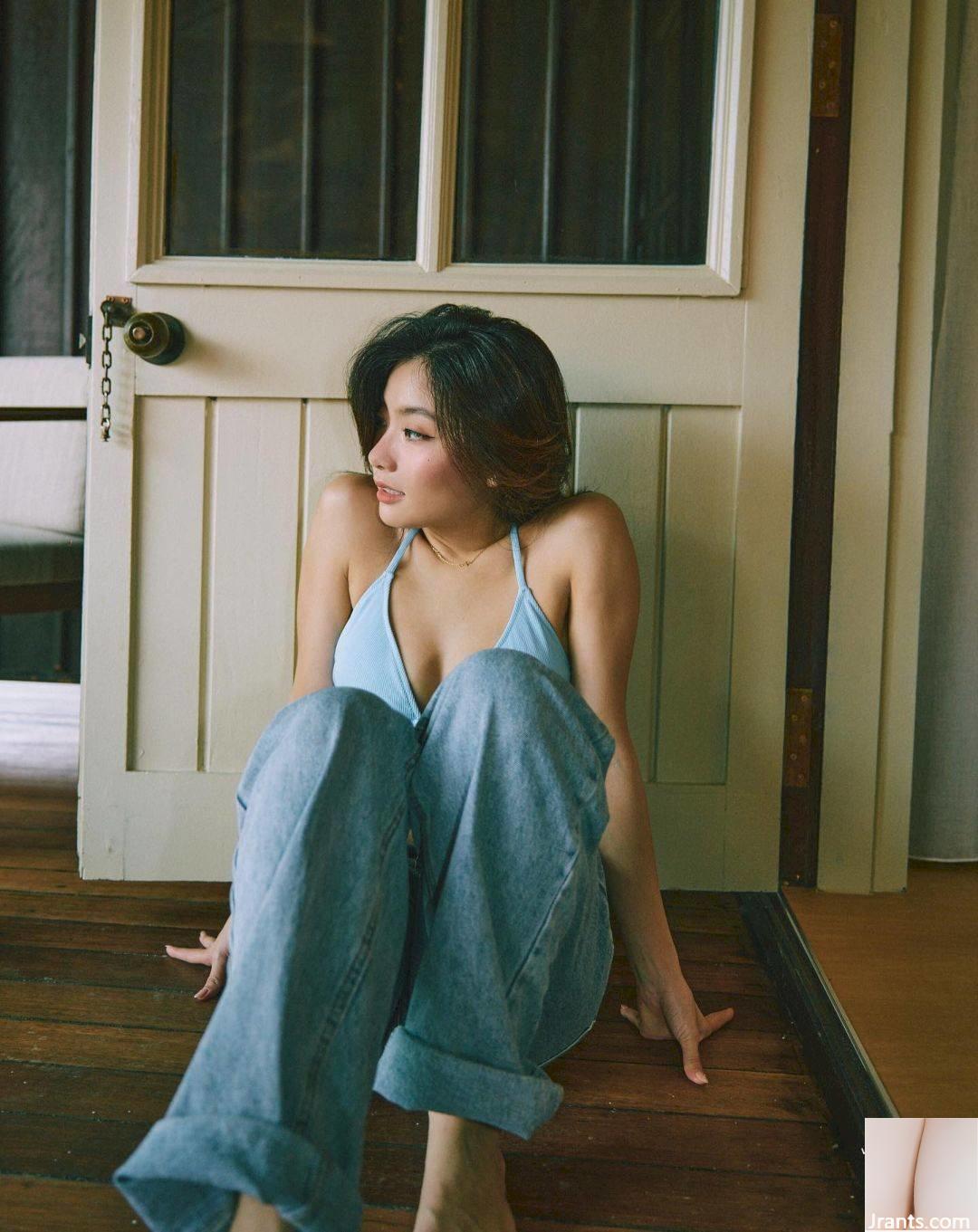 Cô gái xinh đẹp Nicole chụp ảnh nghiêng khi leo núi, dáng người rất quyến rũ - Ảnh 9