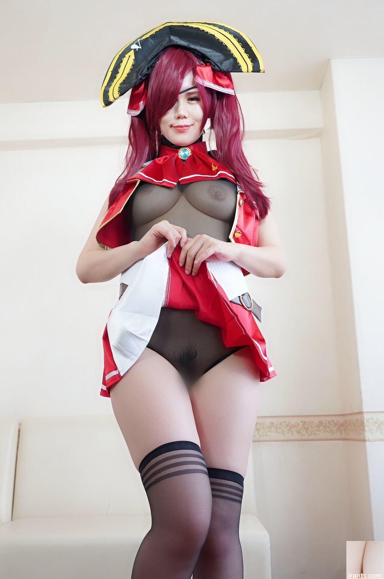 Double Big Breasts Nuruteka Oil Covered Harem 3P Sex (Ho〇 Live Hojo Marin & Usada Pekora) - Ảnh 17