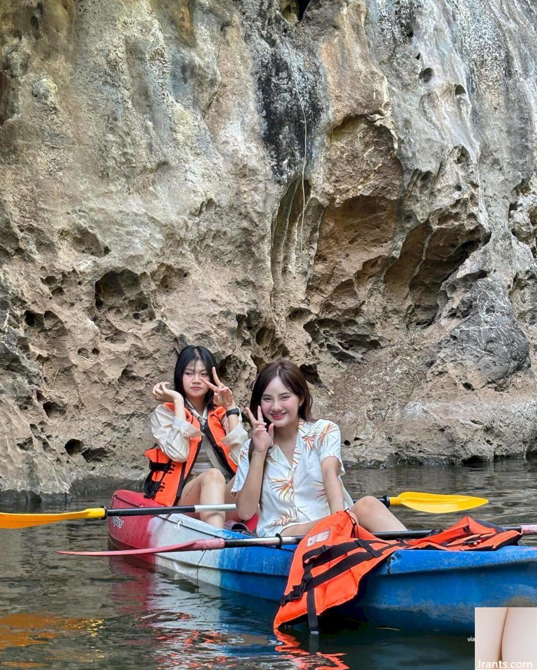 Zhengmei đang chèo thuyền ở vùng nông thôn, dòng sông êm đềm trong nháy mắt biến thành sóng dữ dội - Ảnh 4