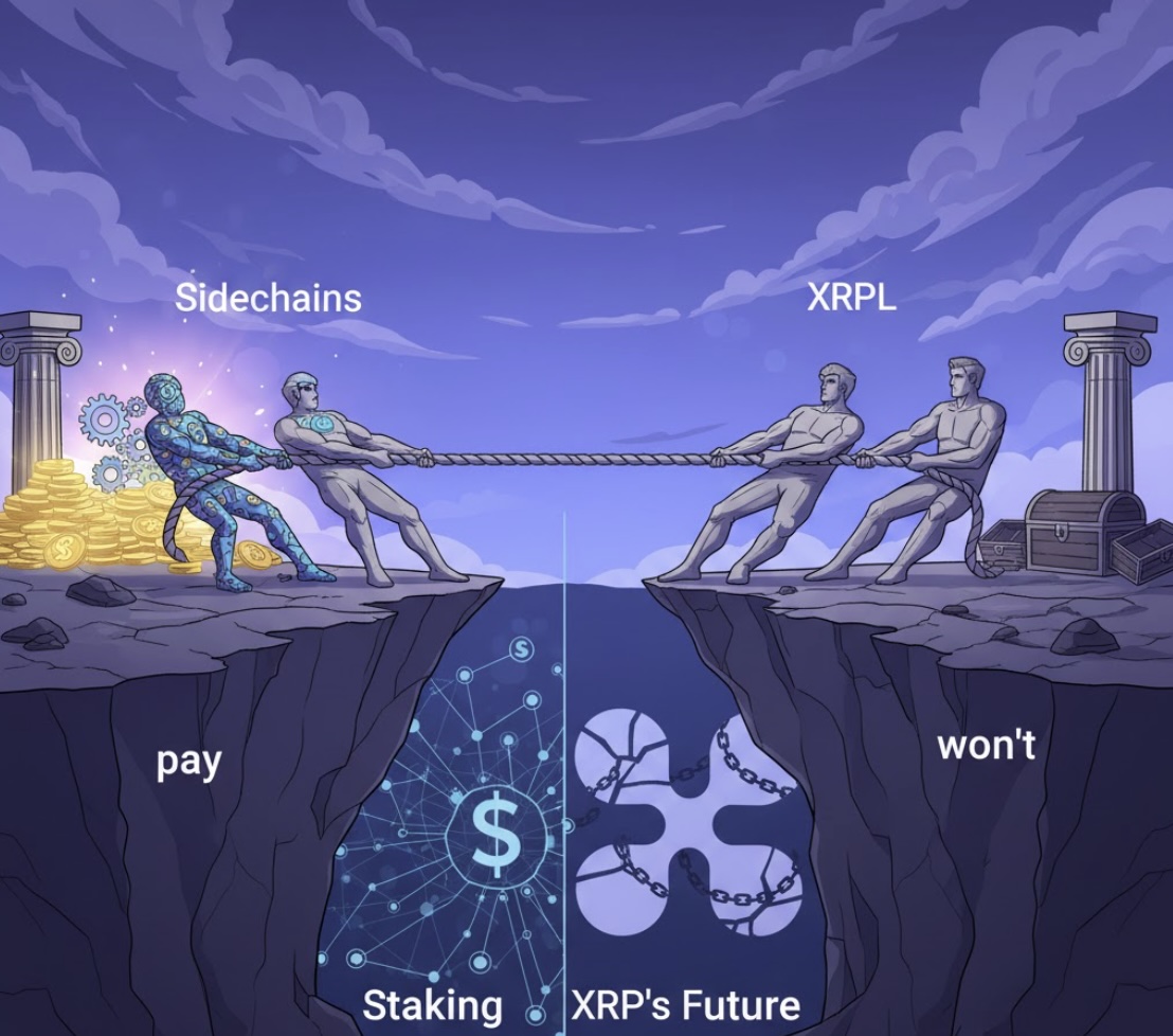 Sidechain trả thưởng, XRPL giữ nguyên — cuộc tranh luận về staking và tương lai XRP