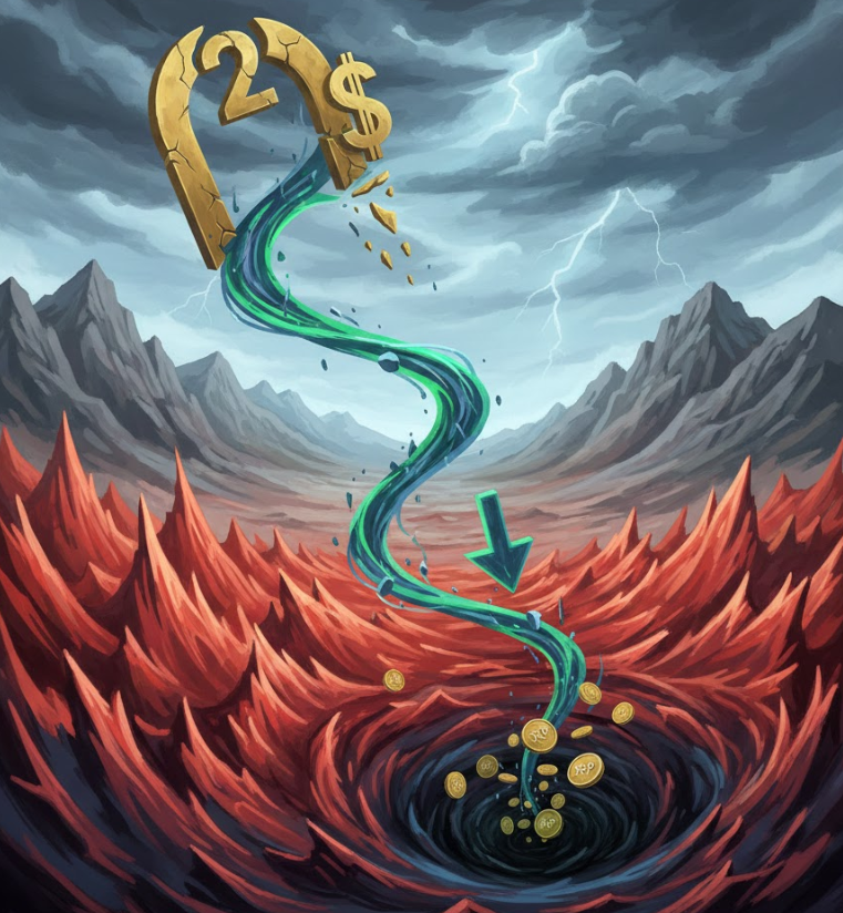 Giá XRP có thể giảm xuống mức nào sau khi mất mốc 2 đô la?