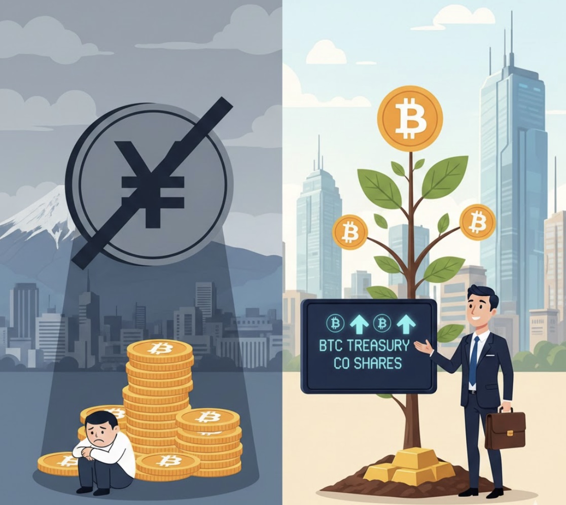 Lợi nhuận crypto ở Nhật bị đánh thuế cao, cổ phiếu công ty kho bạc Bitcoin hấp dẫn hơn