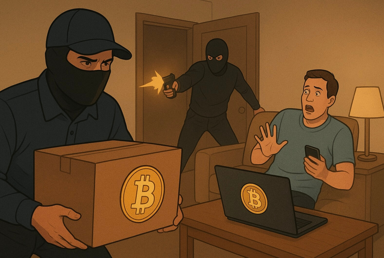 Giả làm shipper giao hàng để cướp 4,3 triệu USD crypto ngay tại nhà riêng