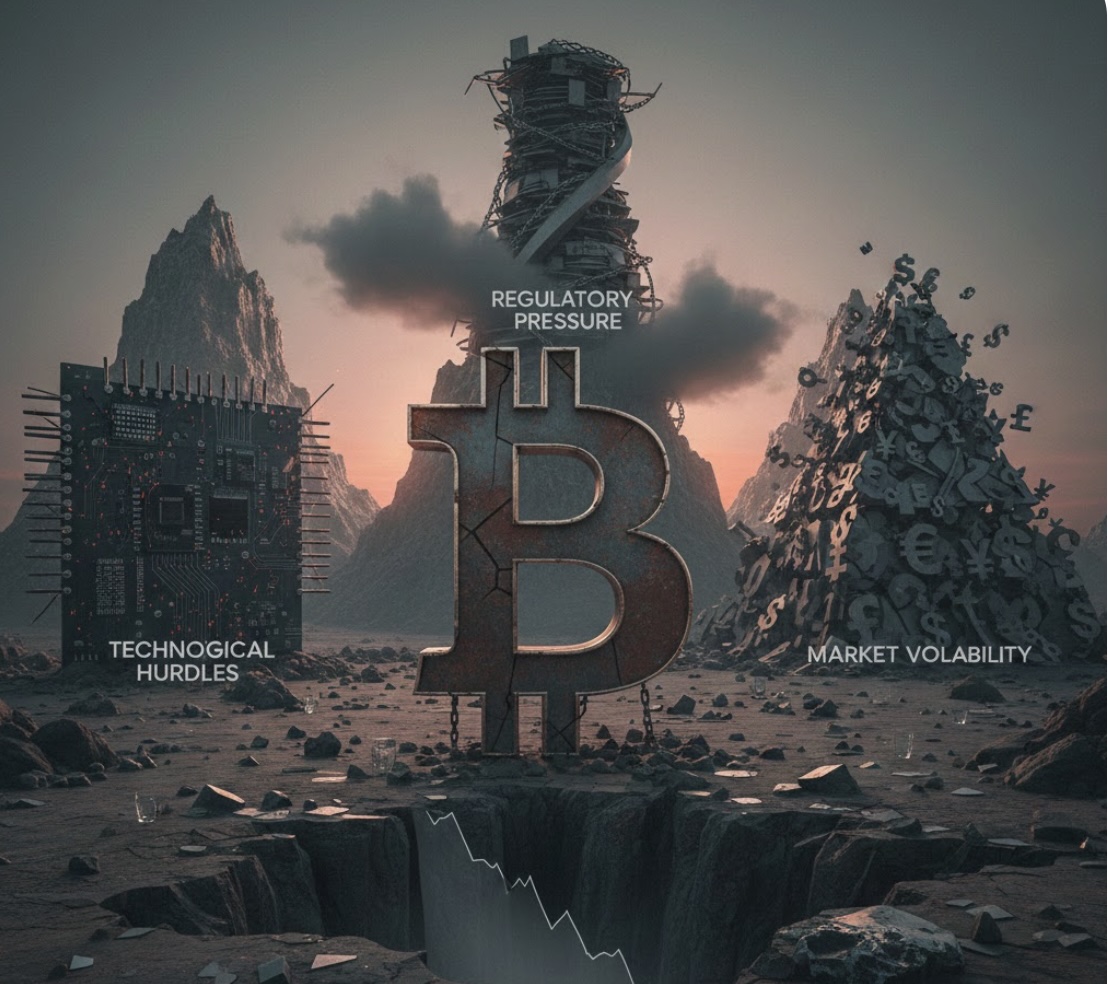 Bitcoin gặp 3 thách thức lớn khiến giá khó hồi phục sau khi giảm 30% từ đỉnh