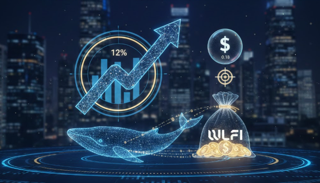 WLFI bứt phá 12% nhờ dòng tiền cá voi — 0,18 USD có nằm trong tầm ngắm?