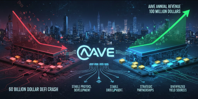AAVE duy trì doanh thu 100 triệu USD mỗi năm bất chấp làn sóng rút vốn 60 tỷ USD khỏi DeFi