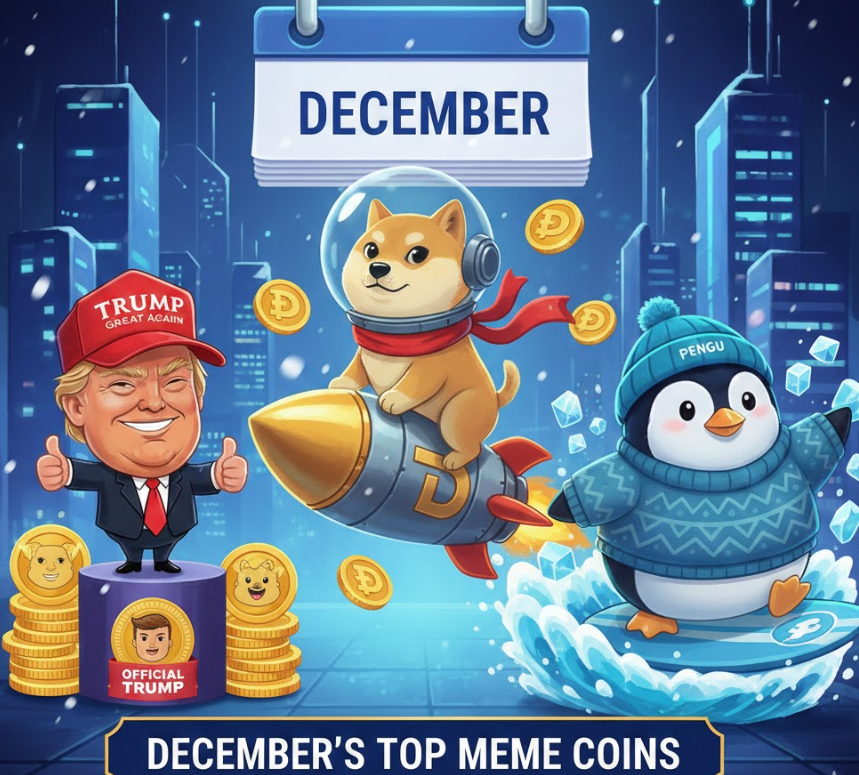 3 meme coin đáng chú ý trong tháng 12 tới