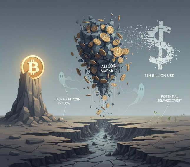 Altcoin “bốc hơi” 384 tỷ USD: Thị trường có thể tự phục hồi nếu thiếu dòng vốn luân chuyển từ Bitcoin?