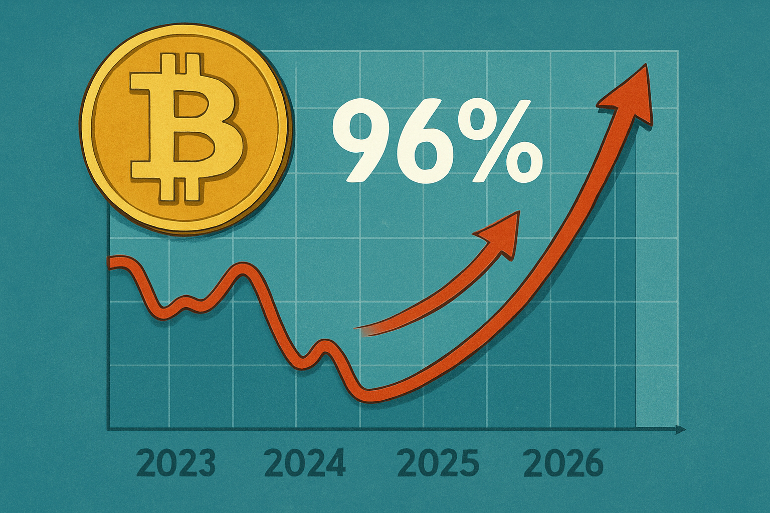 Bitcoin được dự đoán có tới 96% khả năng giá sẽ phục hồi vào năm 2026