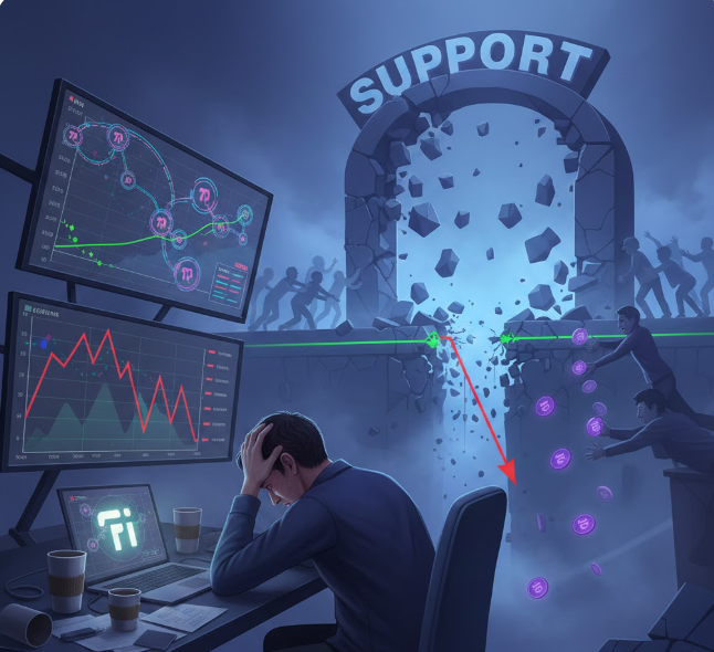 Pi Network (PI) gặp áp lực khi tiếp cận hỗ trợ quan trọng –  Đợt bán tháo có xảy ra?